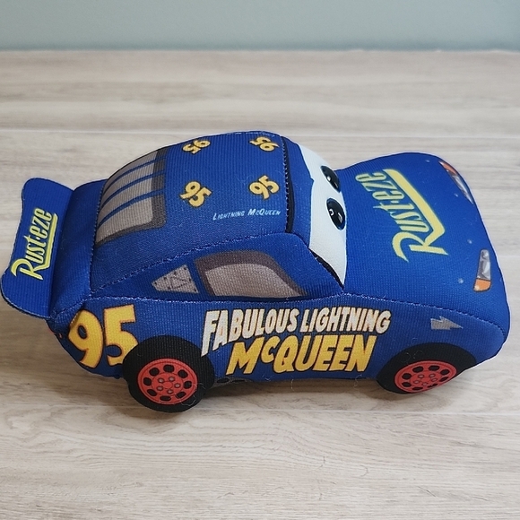 Cars Lightning McQueen Plush Toy - Blue‎ - Picture 1 of 6